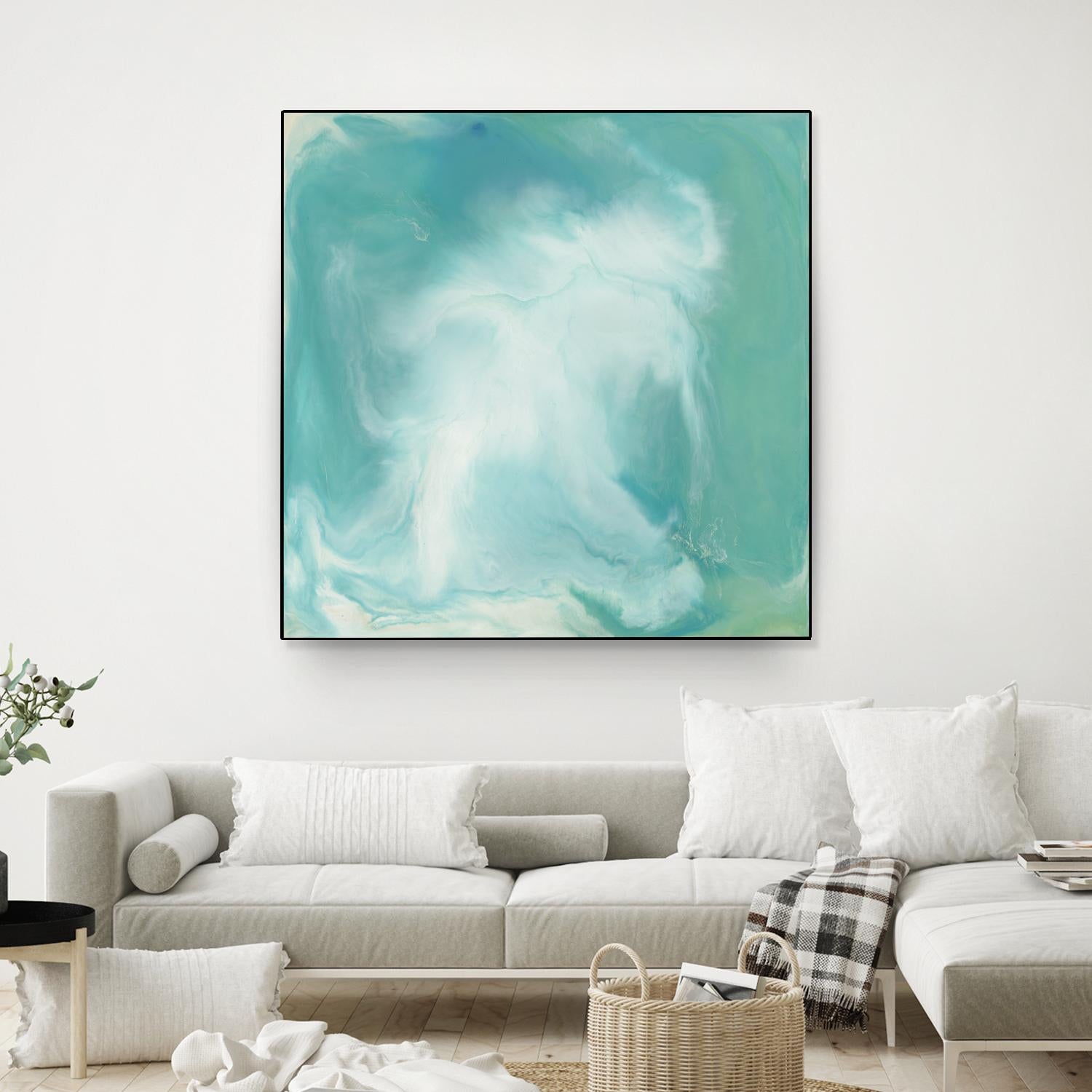 Untitled Seagreen by Corrie LaVelle on GIANT ART - white abstract