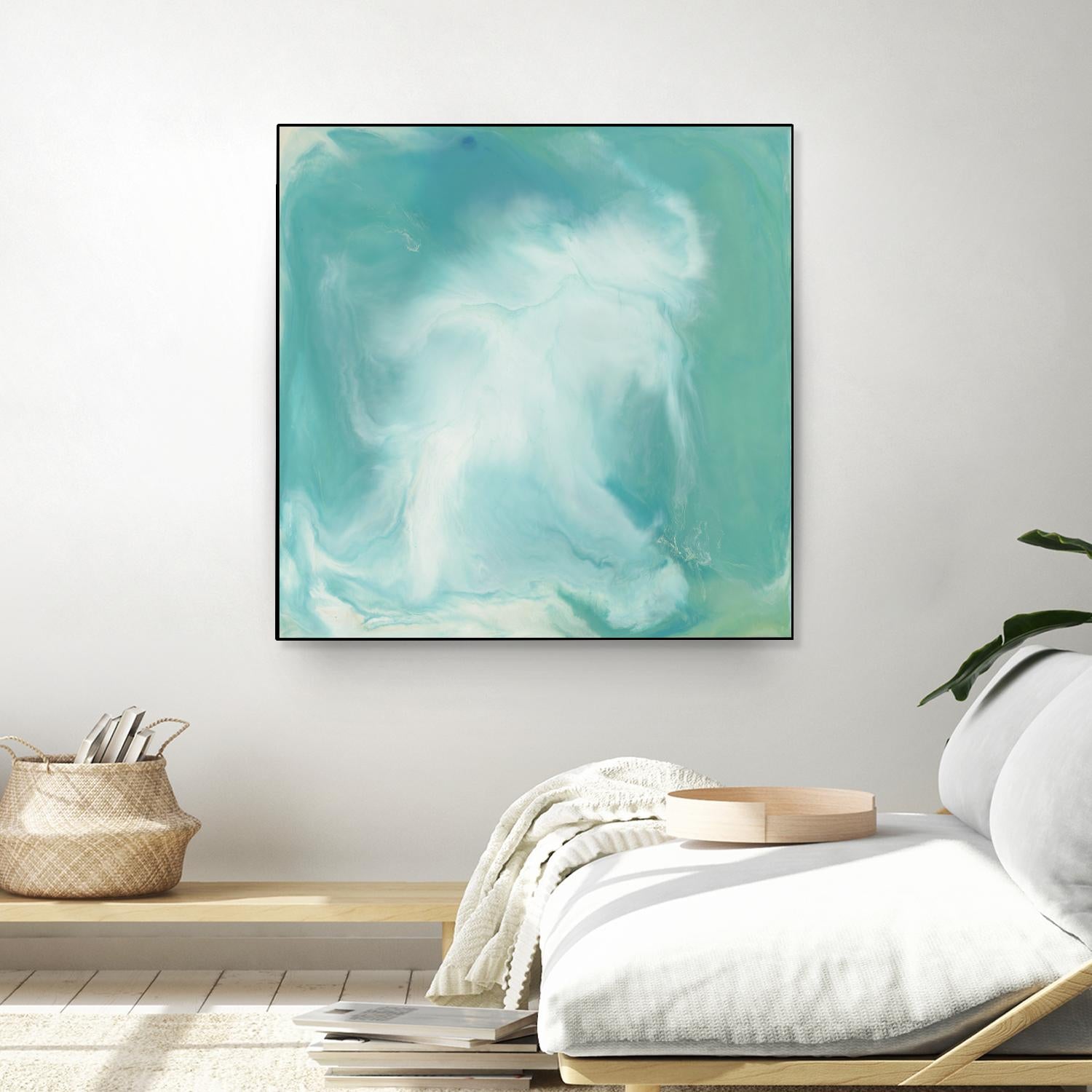 Untitled Seagreen by Corrie LaVelle on GIANT ART - white abstract