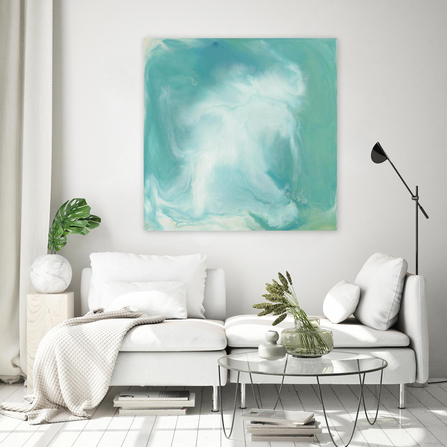 Untitled Seagreen by Corrie LaVelle on GIANT ART - white abstract