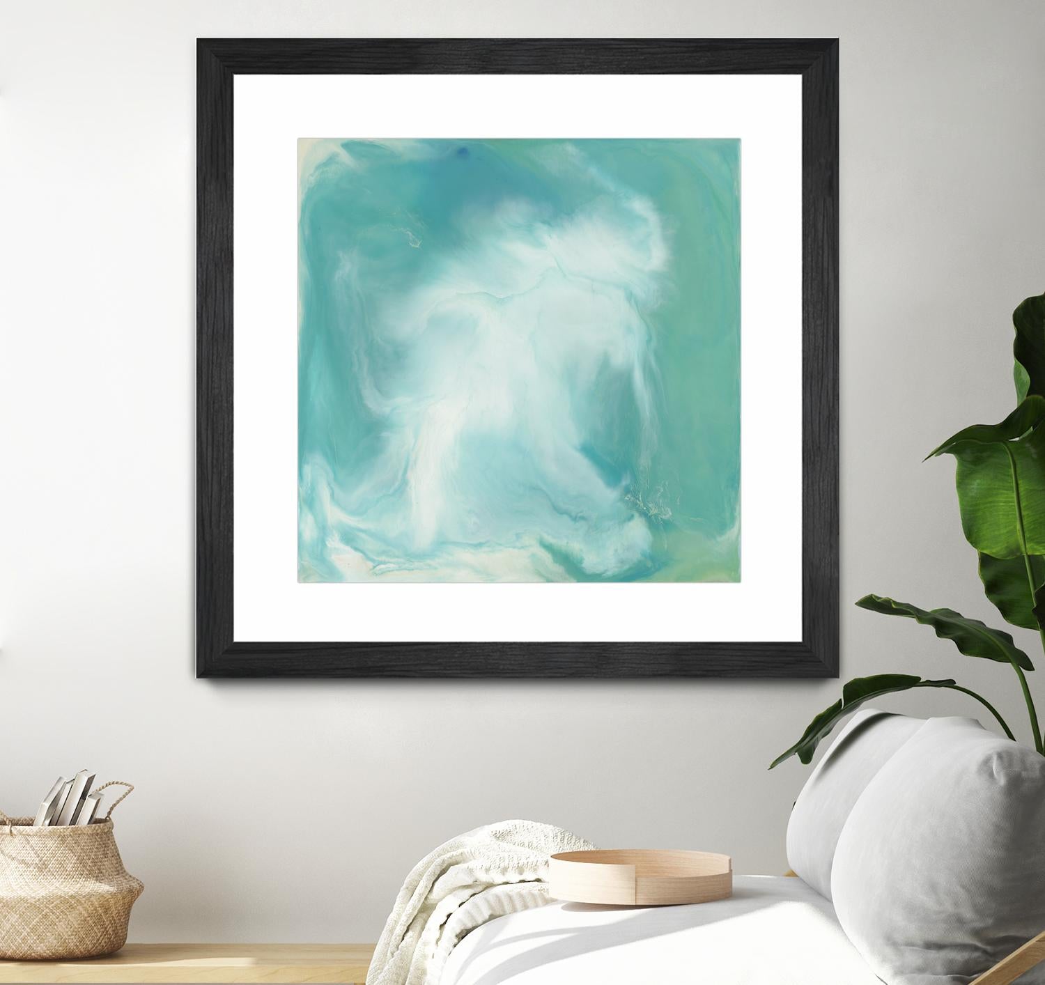 Untitled Seagreen by Corrie LaVelle on GIANT ART - white abstract