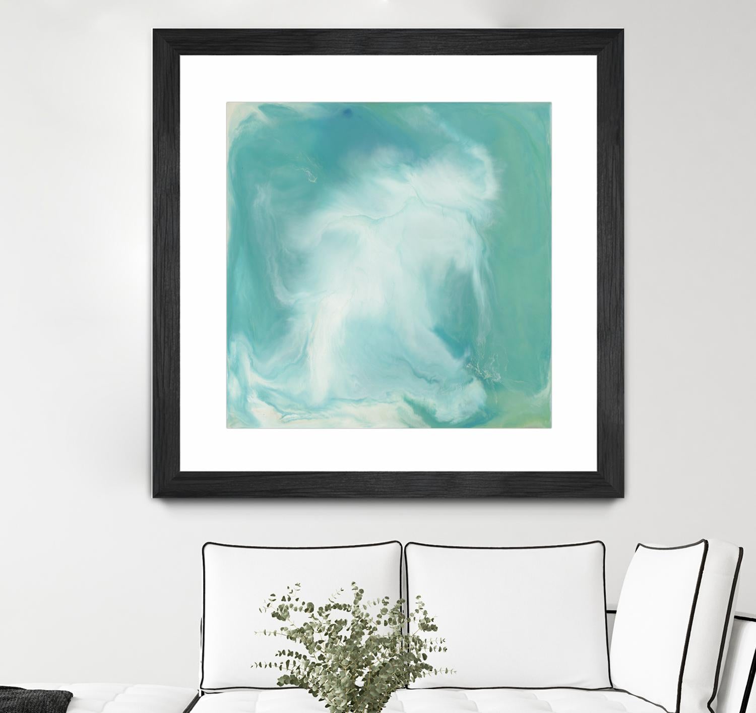 Untitled Seagreen by Corrie LaVelle on GIANT ART - white abstract