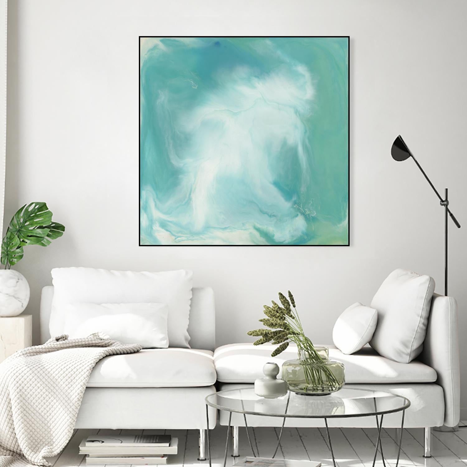Untitled Seagreen by Corrie LaVelle on GIANT ART - white abstract