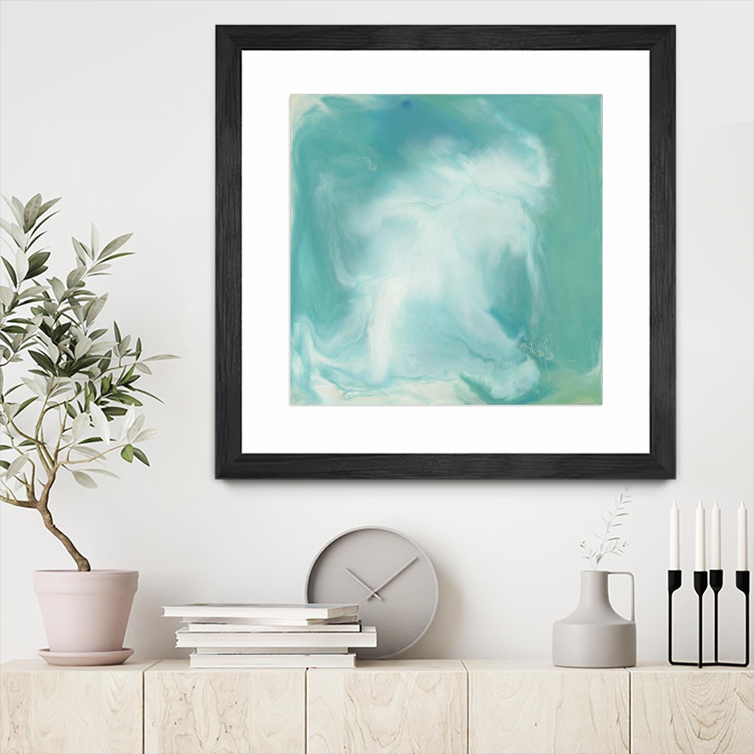 Untitled Seagreen by Corrie LaVelle on GIANT ART - white abstract