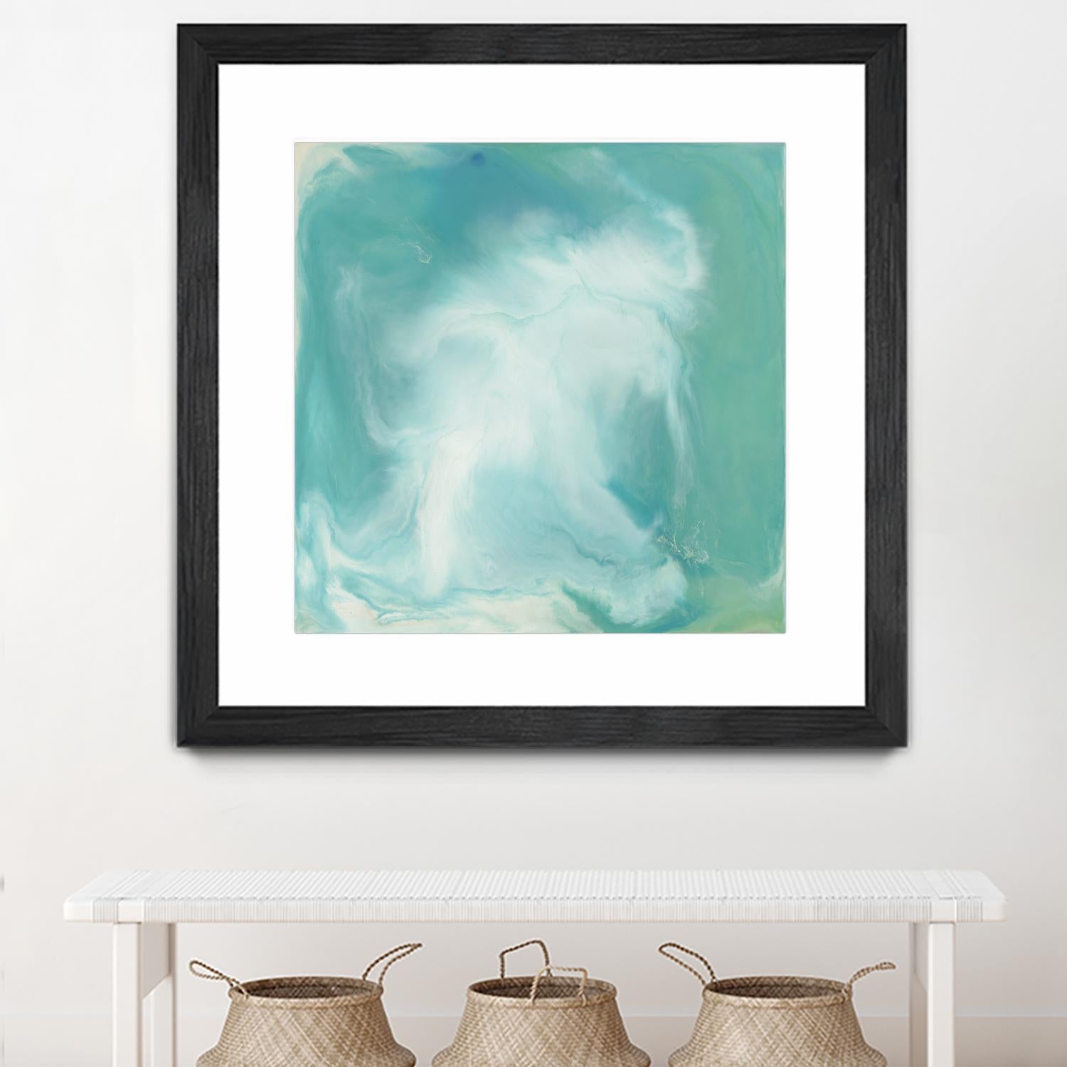 Untitled Seagreen by Corrie LaVelle on GIANT ART - white abstract