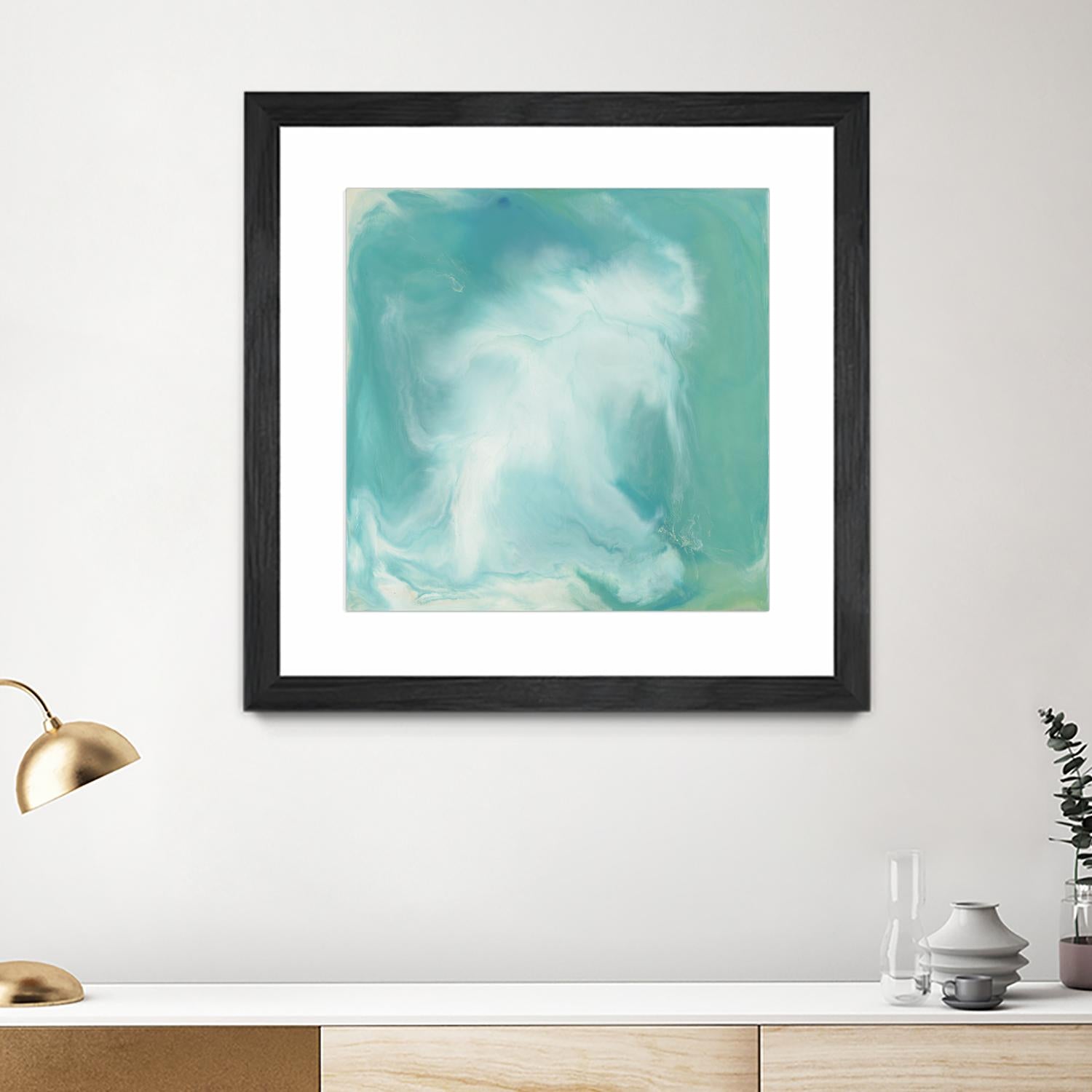 Untitled Seagreen by Corrie LaVelle on GIANT ART - white abstract