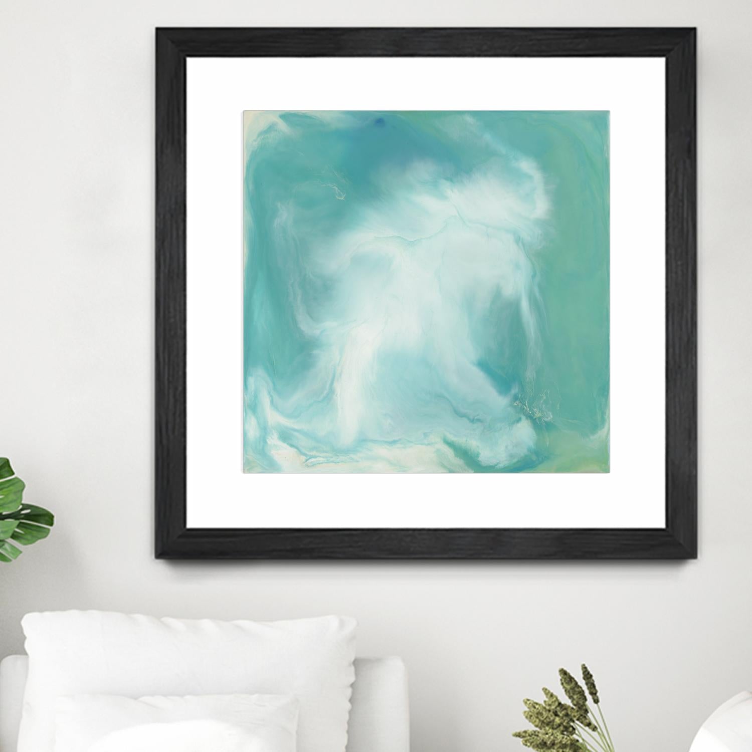 Untitled Seagreen by Corrie LaVelle on GIANT ART - white abstract