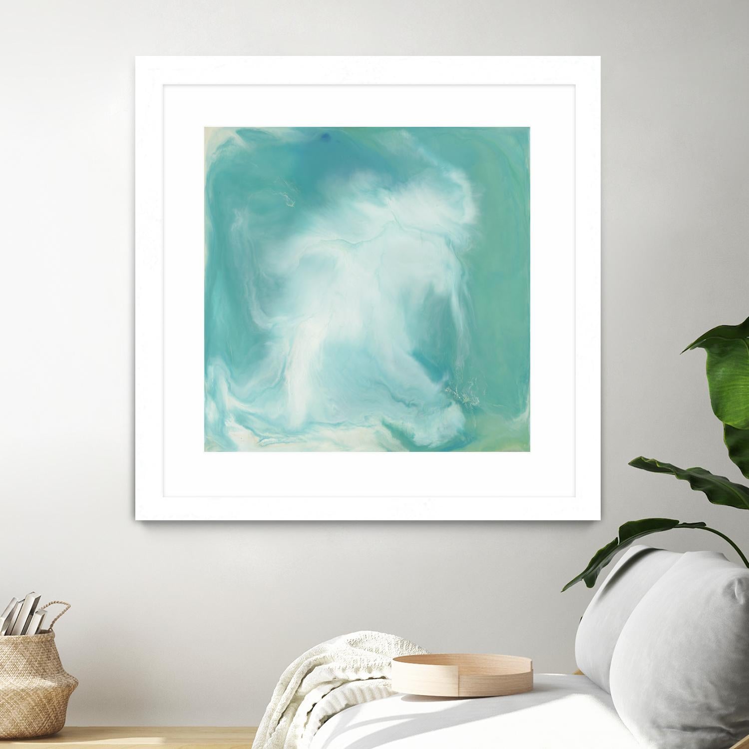 Untitled Seagreen by Corrie LaVelle on GIANT ART - white abstract