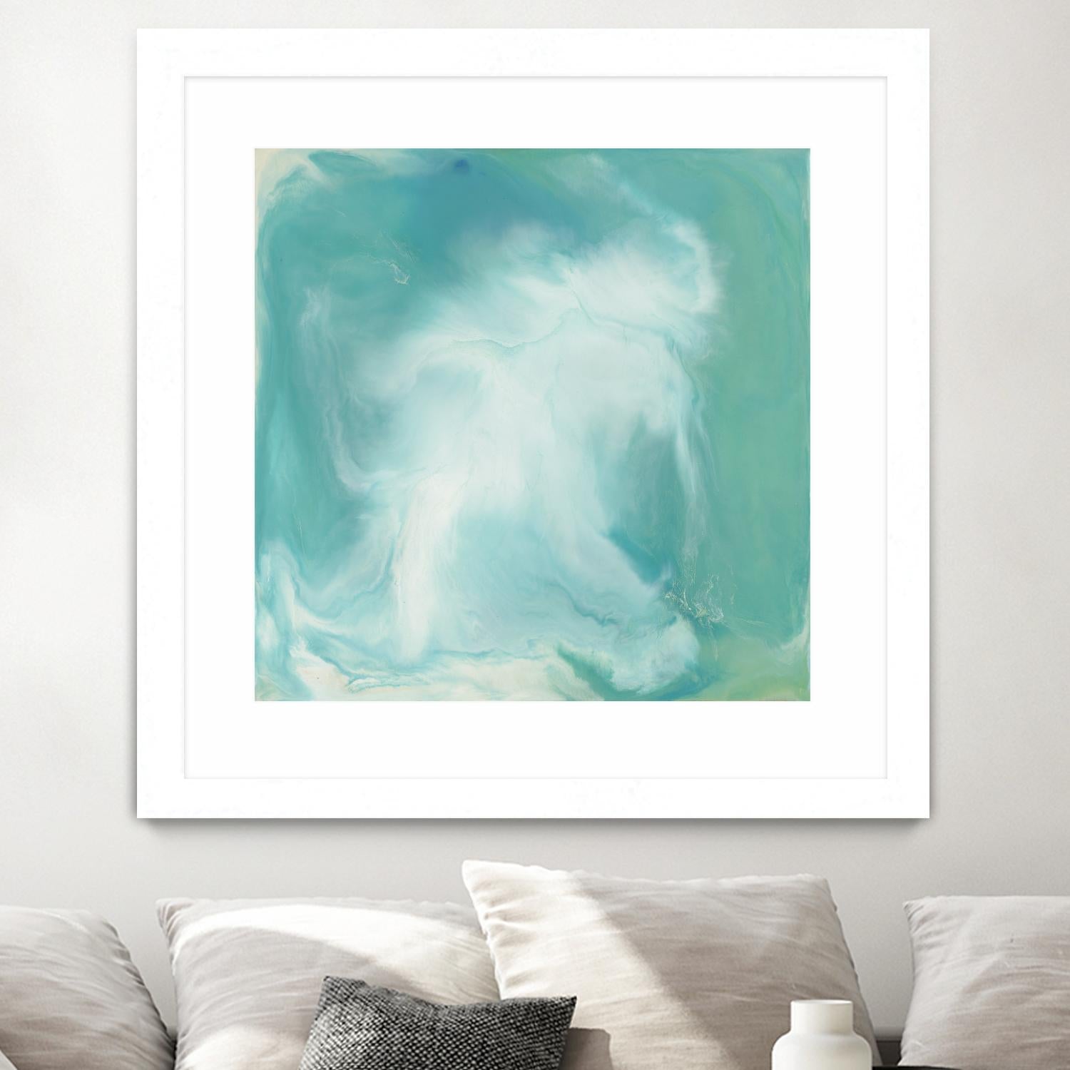 Untitled Seagreen by Corrie LaVelle on GIANT ART - white abstract