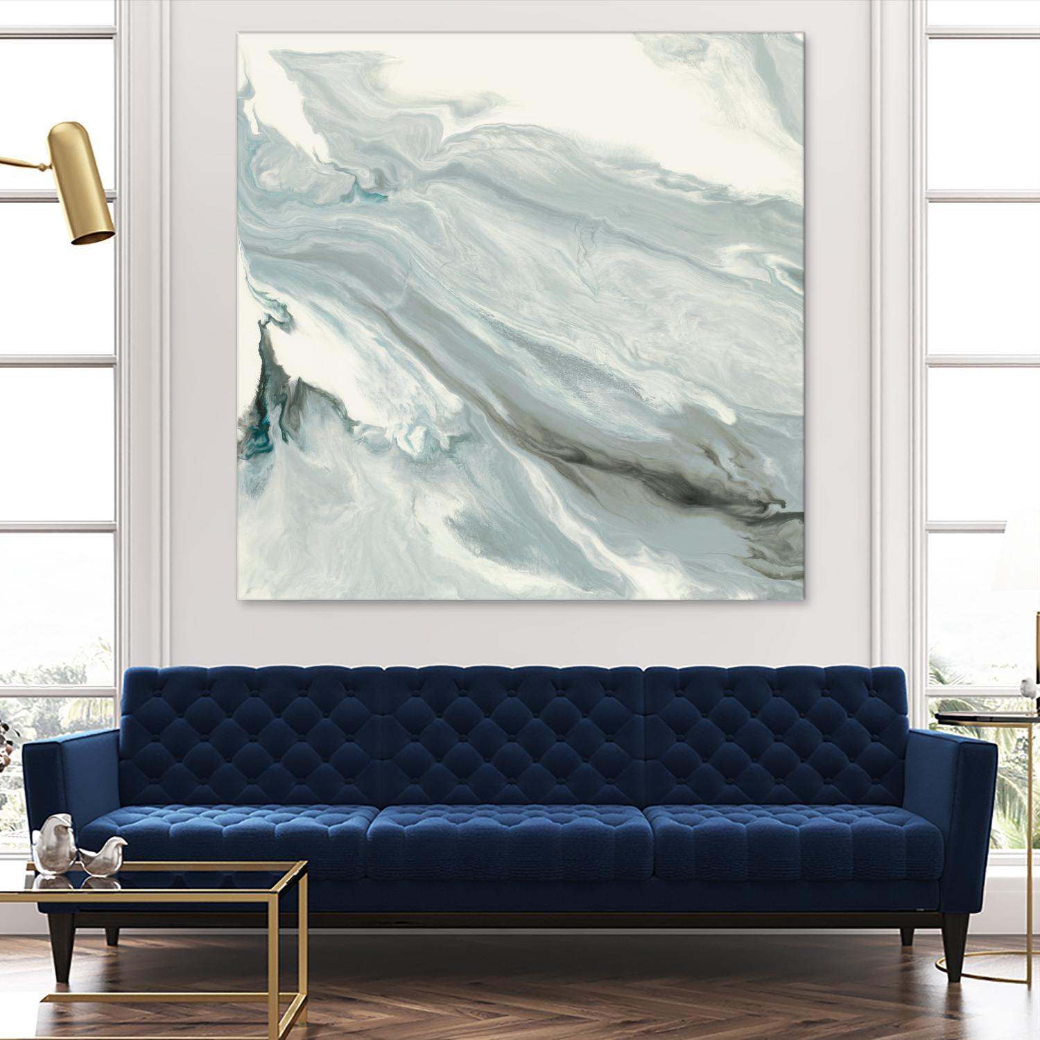 Manifest by Corrie LaVelle on GIANT ART - grays, blacks fluid abstracts