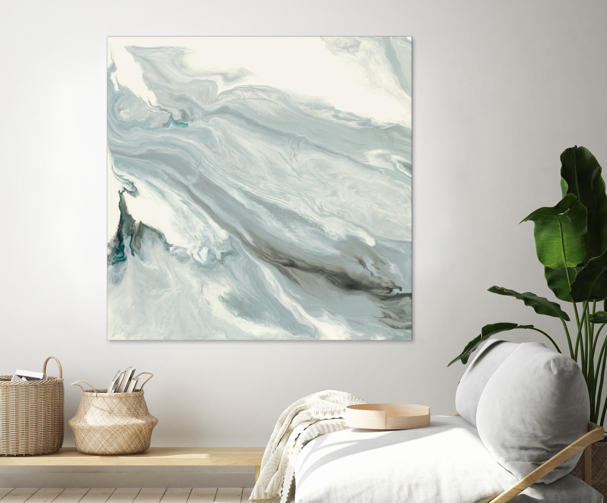 Manifest by Corrie LaVelle on GIANT ART - grays, blacks fluid abstracts