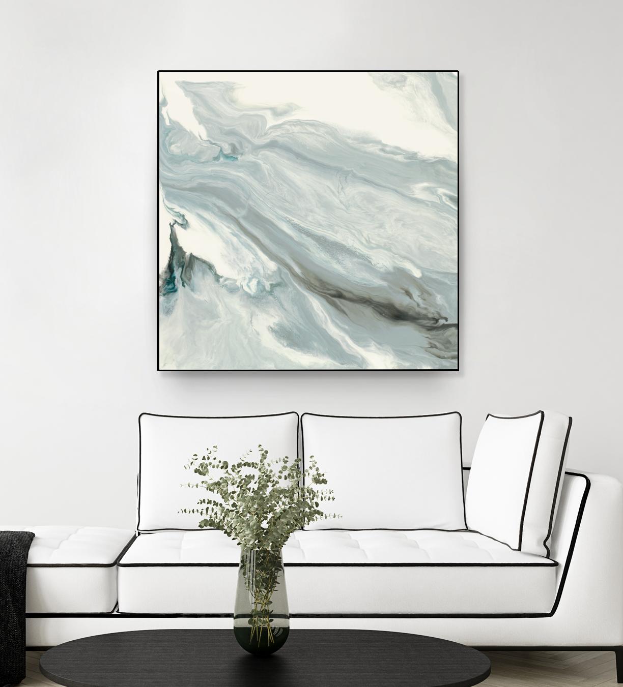 Manifest by Corrie LaVelle on GIANT ART - grays, blacks fluid abstracts