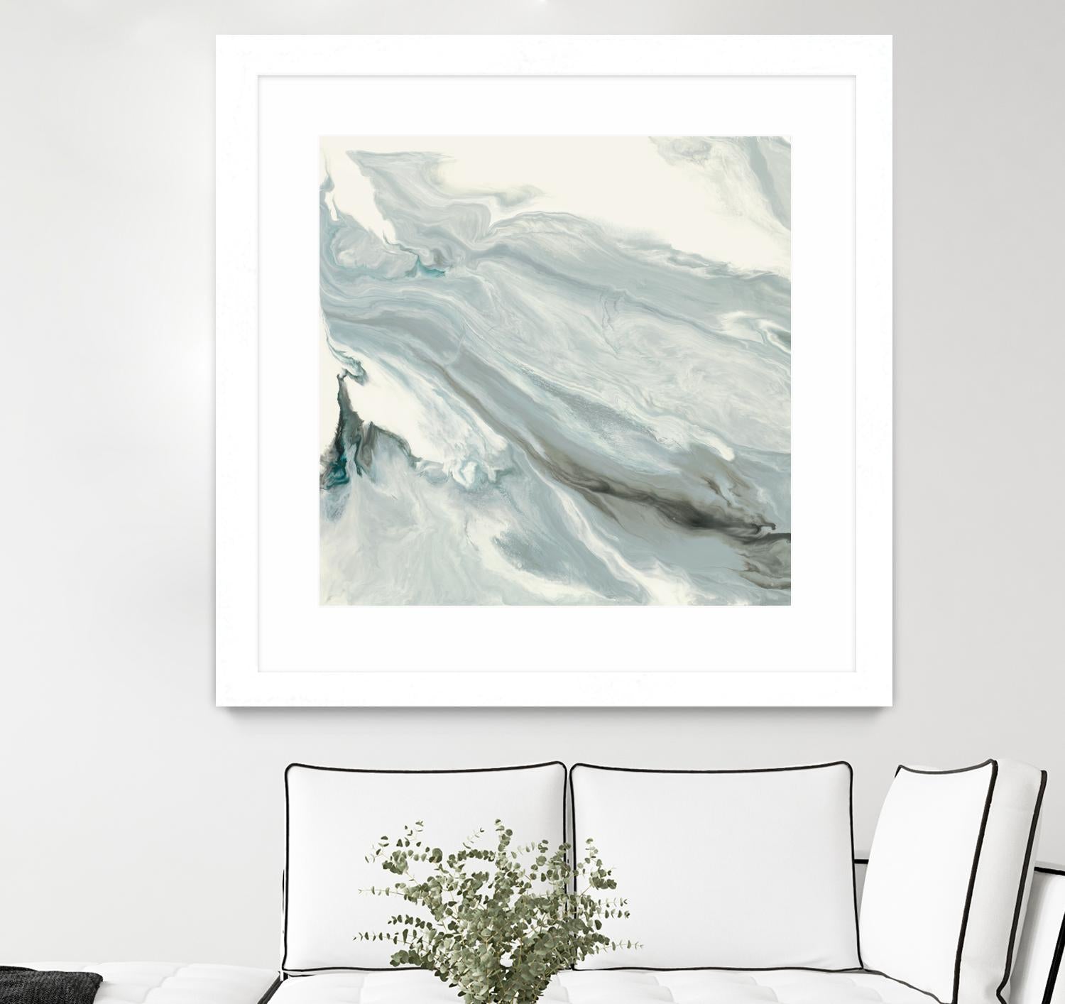 Manifest by Corrie LaVelle on GIANT ART - grays, blacks fluid abstracts