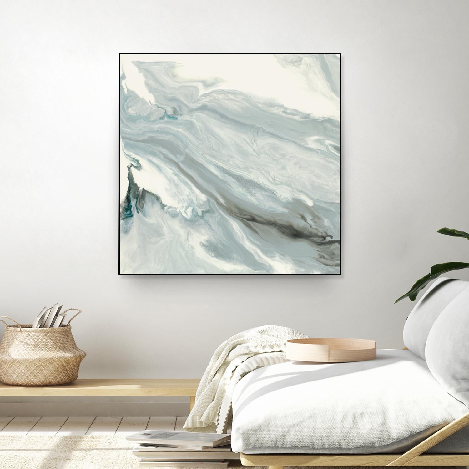 Manifest by Corrie LaVelle on GIANT ART - grays, blacks fluid abstracts