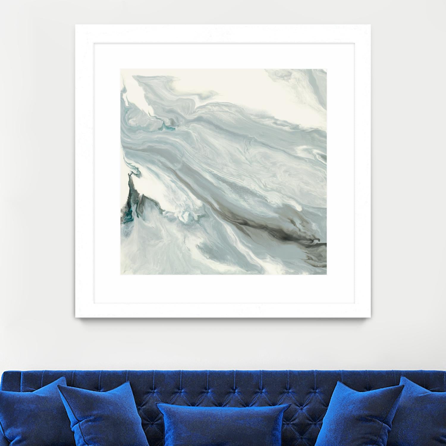 Manifest by Corrie LaVelle on GIANT ART - grays, blacks fluid abstracts