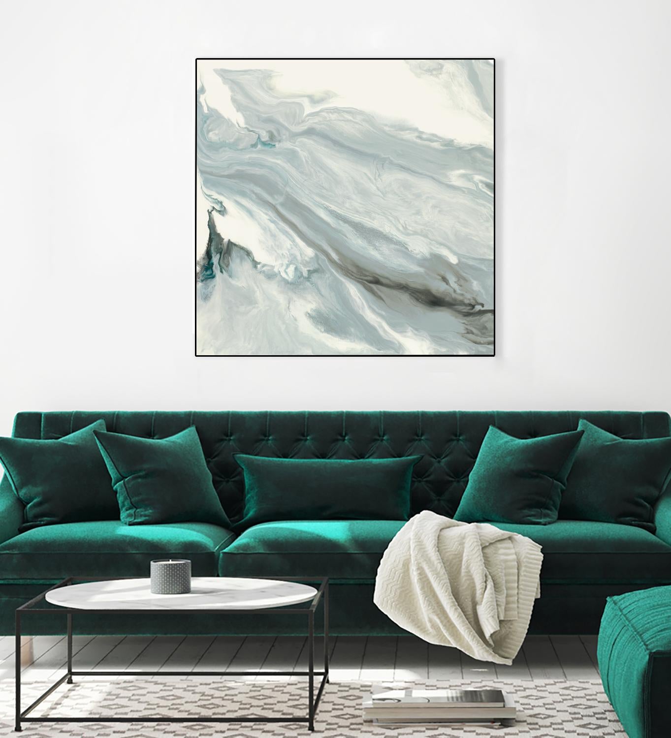 Manifest by Corrie LaVelle on GIANT ART - grays, blacks fluid abstracts