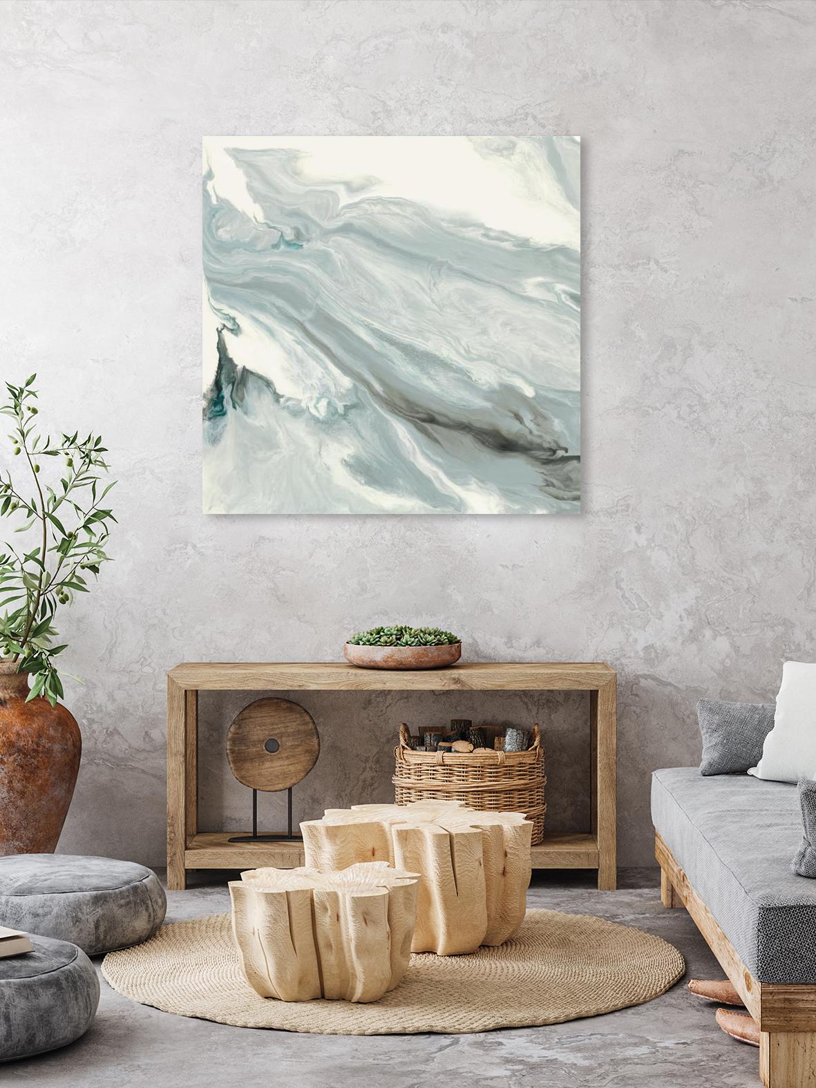 Manifest by Corrie LaVelle on GIANT ART - grays, blacks fluid abstracts