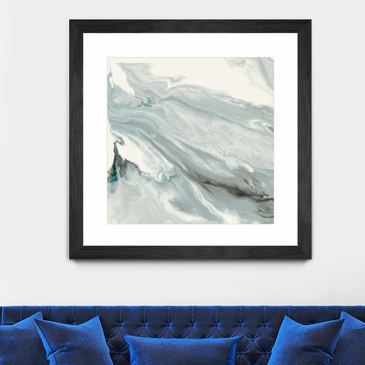 Manifest by Corrie LaVelle on GIANT ART - grays, blacks fluid abstracts