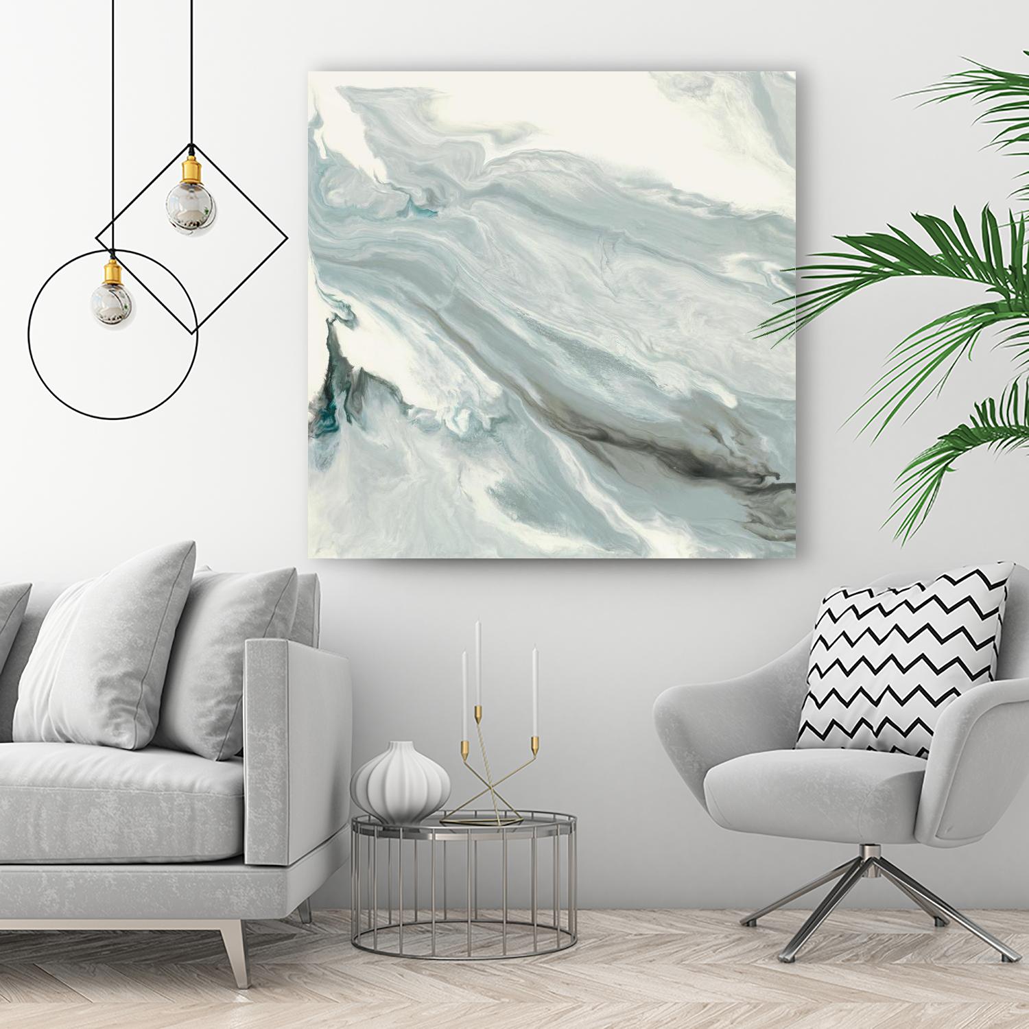 Manifest by Corrie LaVelle on GIANT ART - grays, blacks fluid abstracts