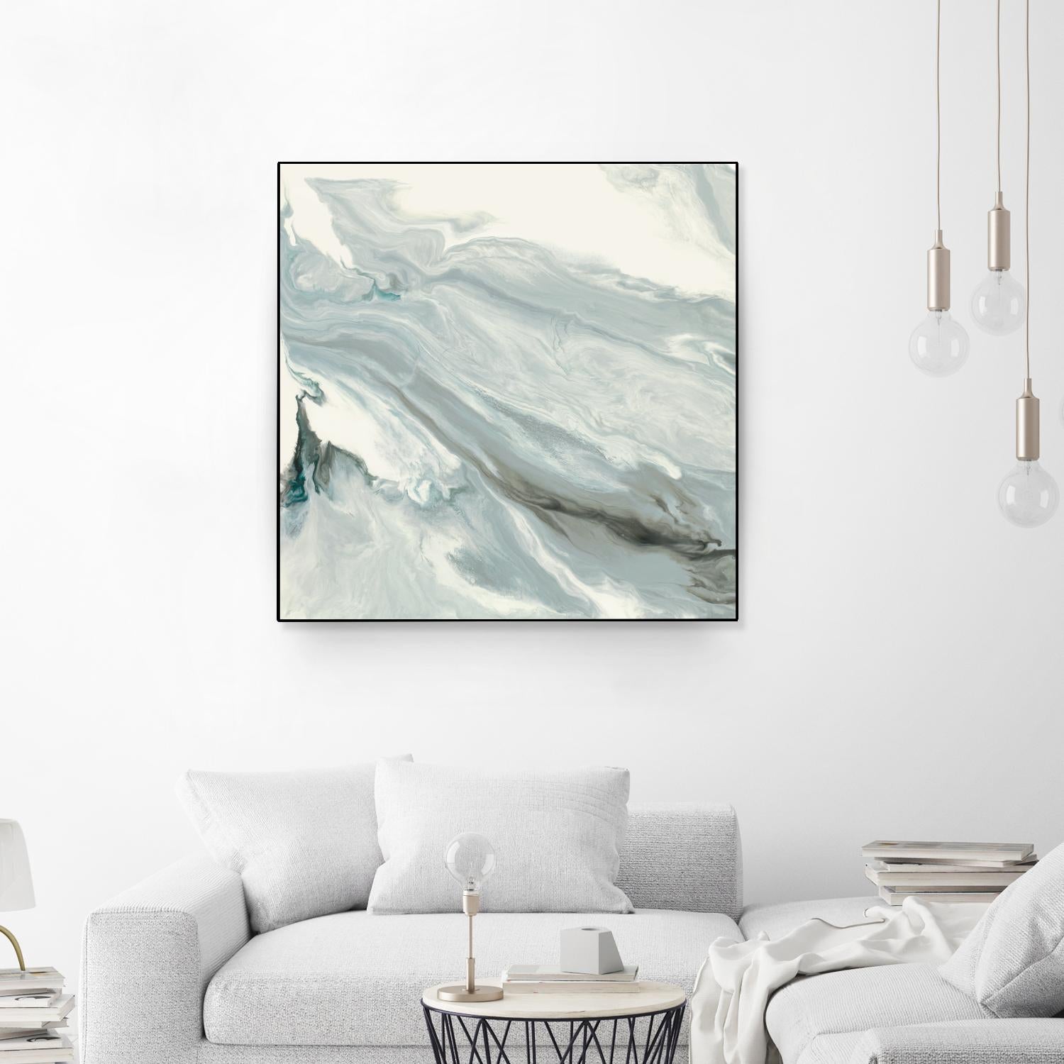 Manifest by Corrie LaVelle on GIANT ART - grays, blacks fluid abstracts