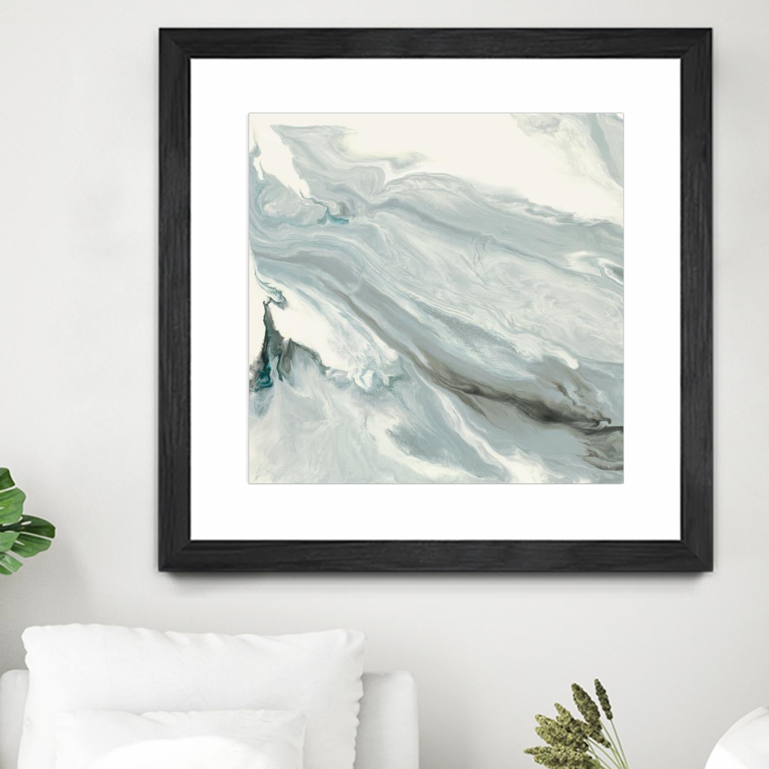 Manifest by Corrie LaVelle on GIANT ART - grays, blacks fluid abstracts