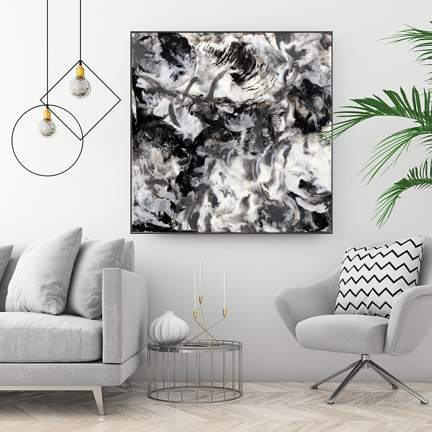 Escalation by Corrie LaVelle on GIANT ART - white abstract