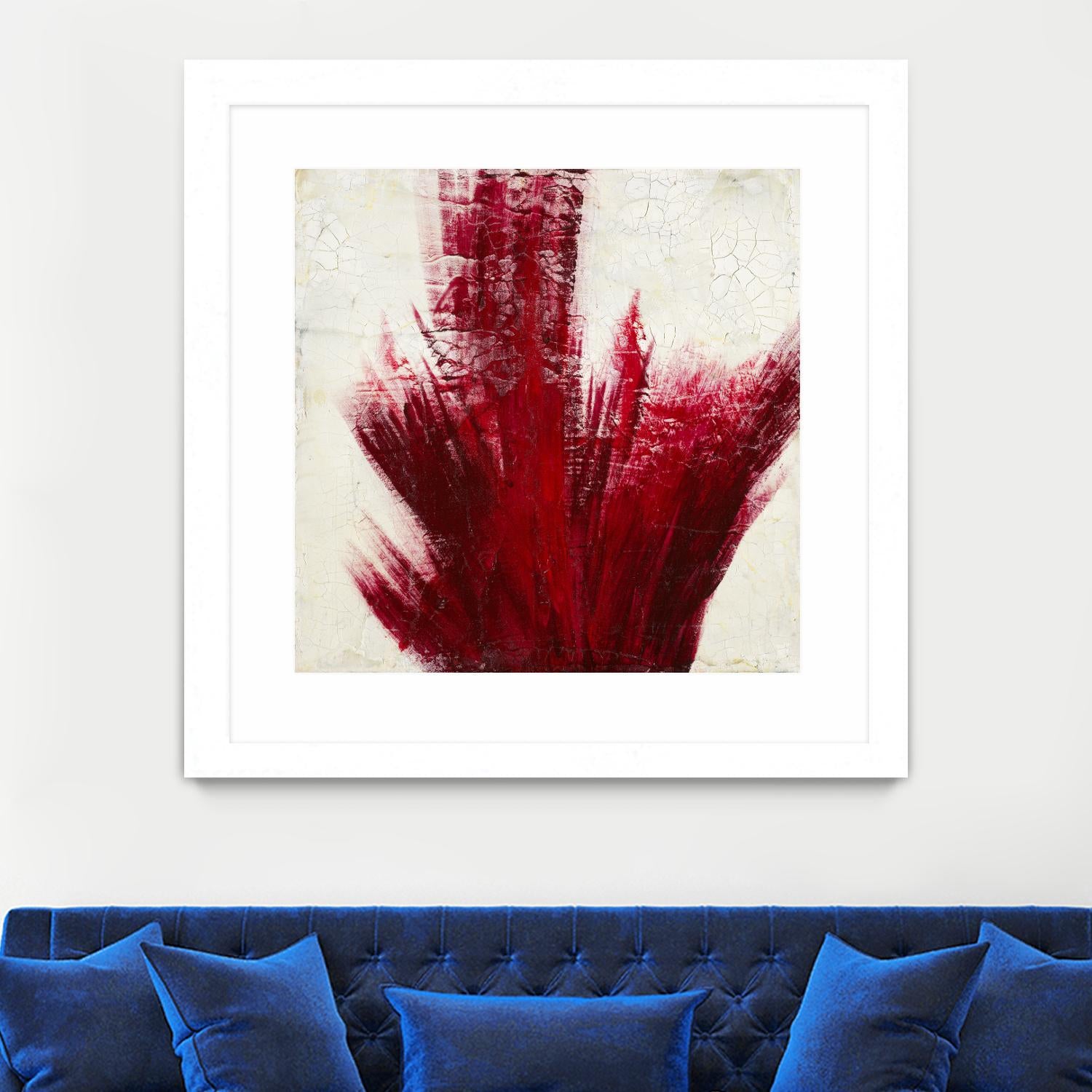Red Splash by Corrie LaVelle on GIANT ART - beige abstract