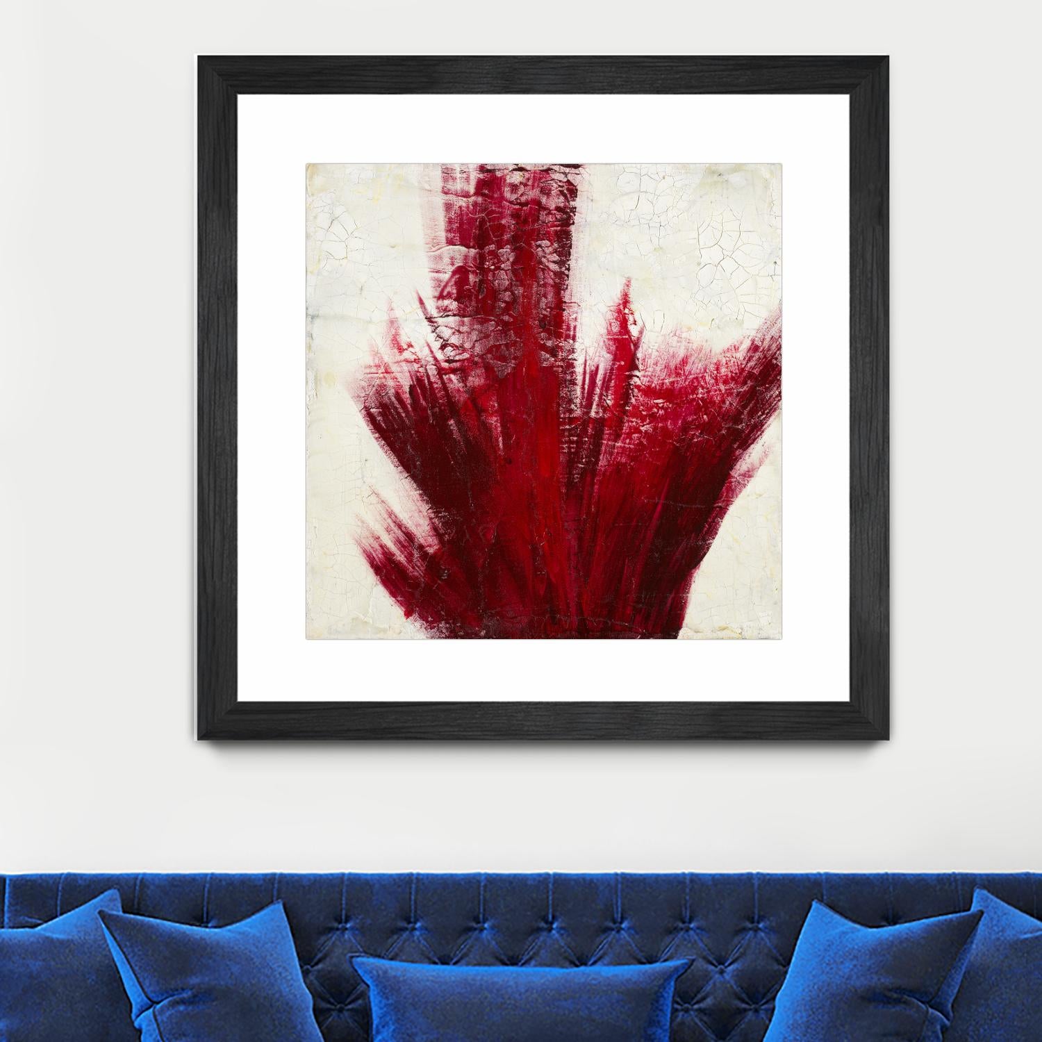Red Splash by Corrie LaVelle on GIANT ART - beige abstract