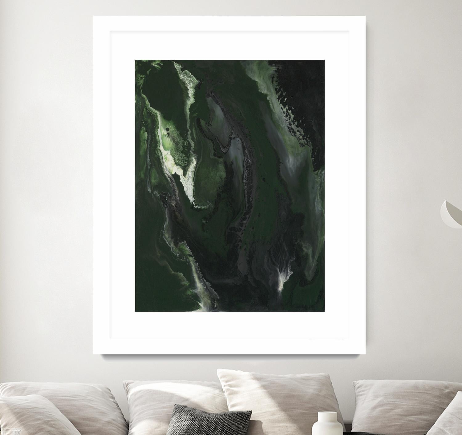 Silence Apart by Corrie LaVelle on GIANT ART - greens fluid abstracts