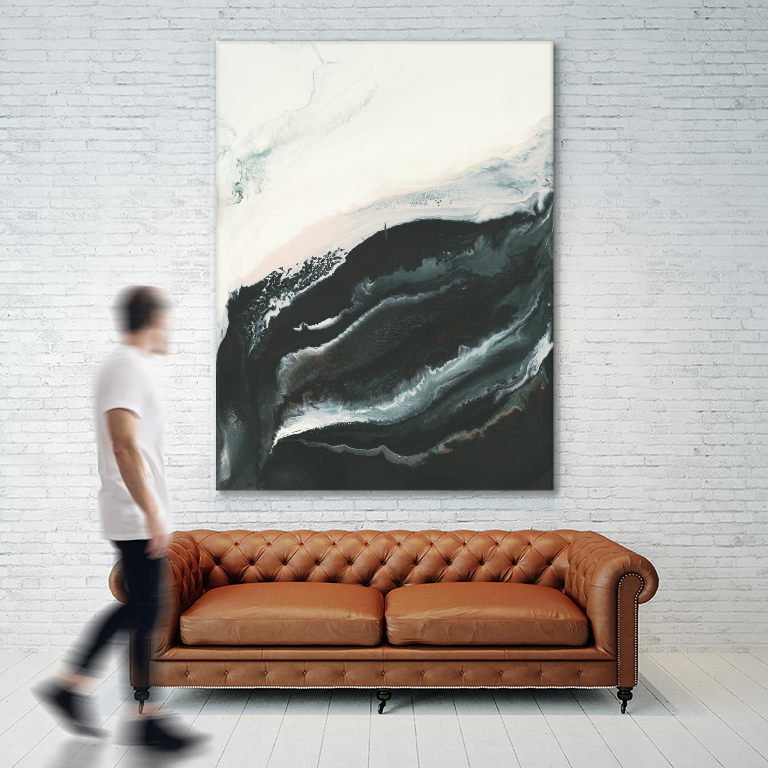 Of Flight by Corrie LaVelle on GIANT ART - greens fluid abstracts