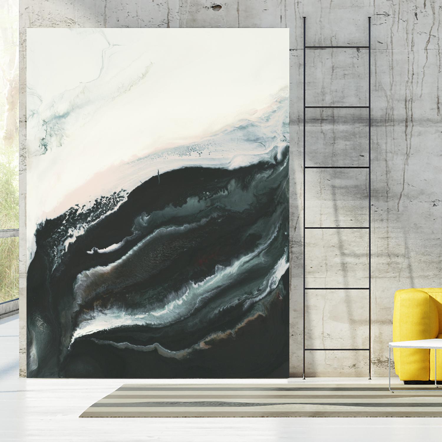 Of Flight by Corrie LaVelle on GIANT ART - greens fluid abstracts