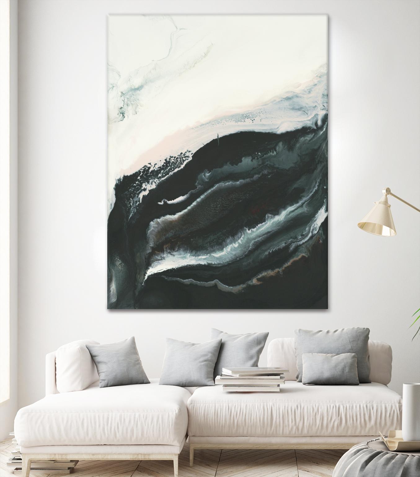 Of Flight by Corrie LaVelle on GIANT ART - greens fluid abstracts