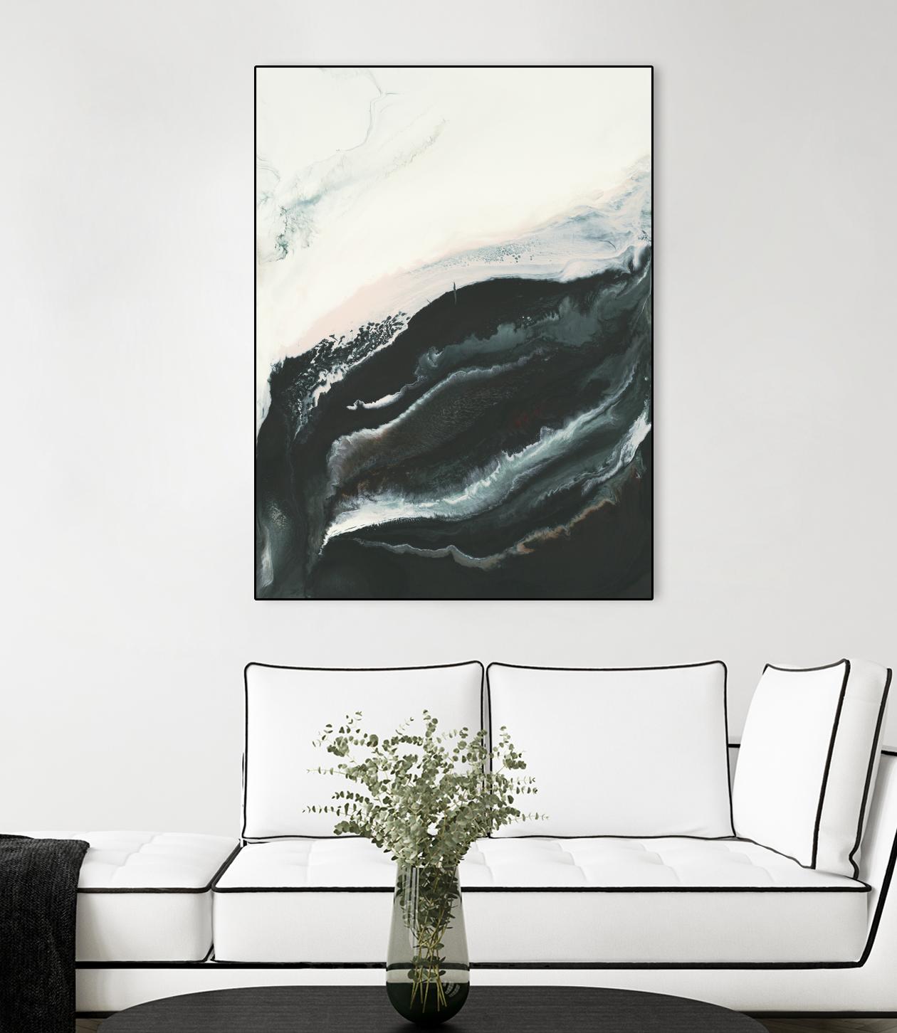 Of Flight by Corrie LaVelle on GIANT ART - greens fluid abstracts