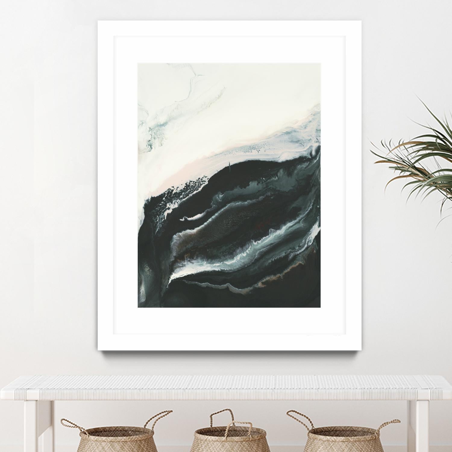 Of Flight by Corrie LaVelle on GIANT ART - greens fluid abstracts