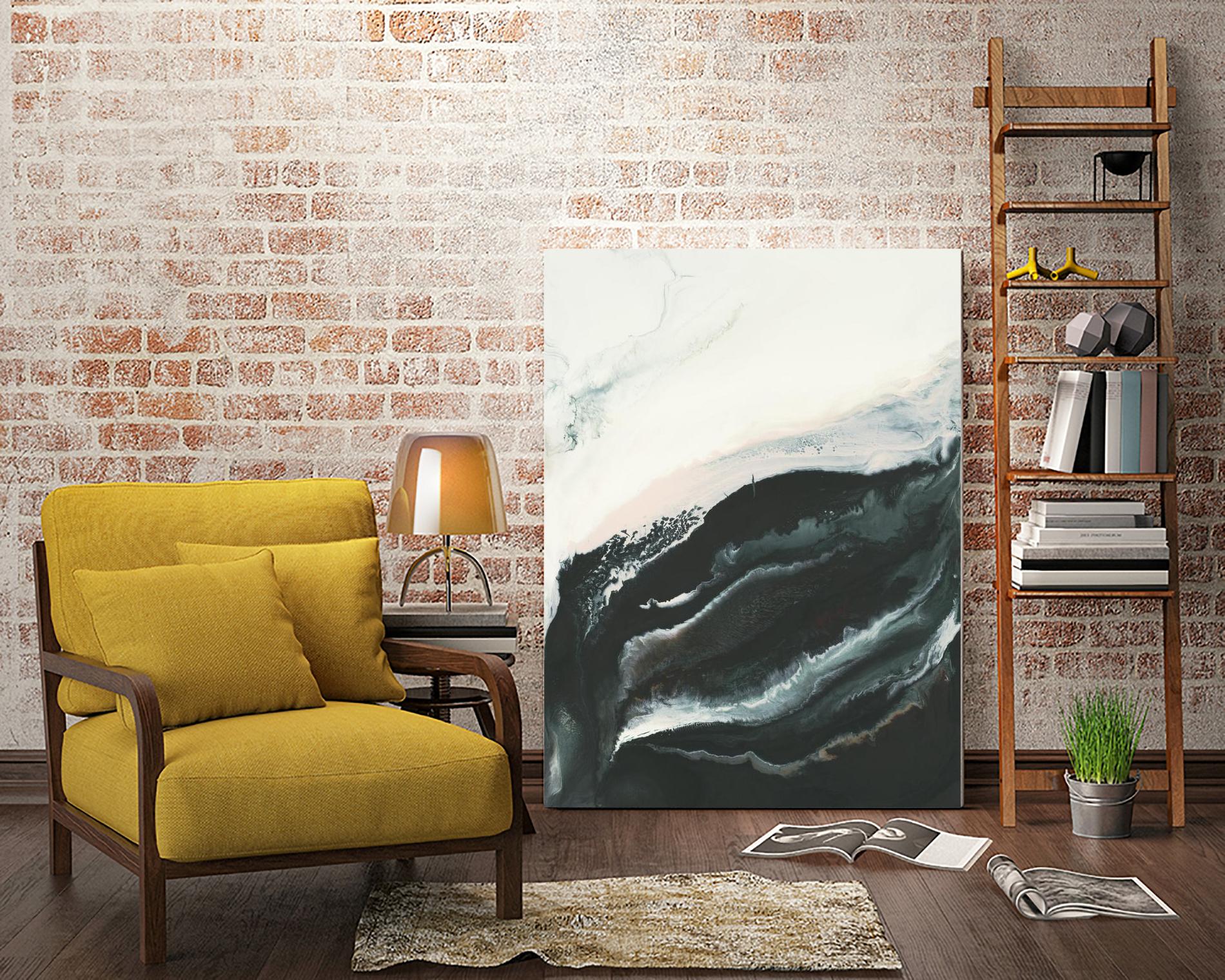 Of Flight by Corrie LaVelle on GIANT ART - greens fluid abstracts