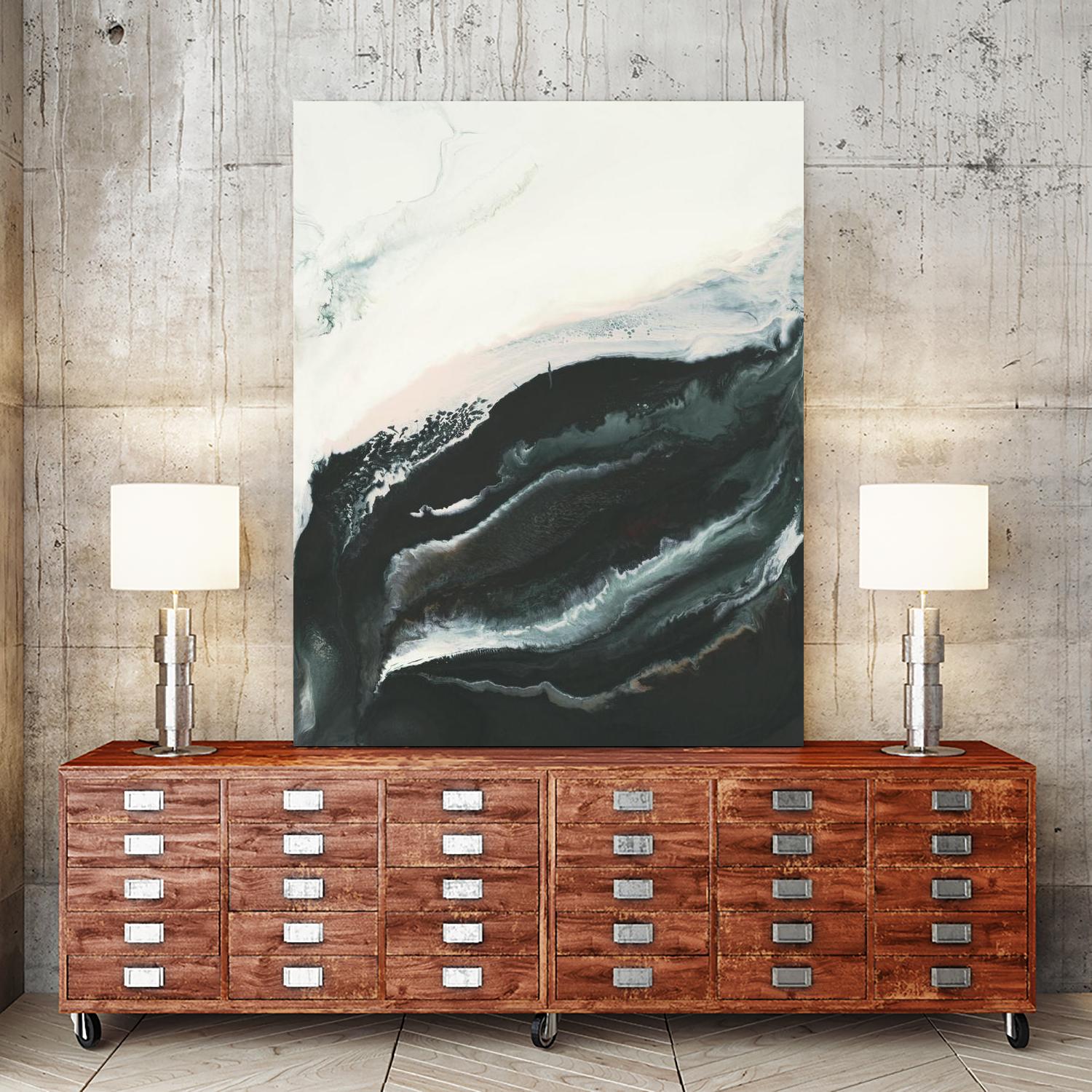 Of Flight by Corrie LaVelle on GIANT ART - greens fluid abstracts