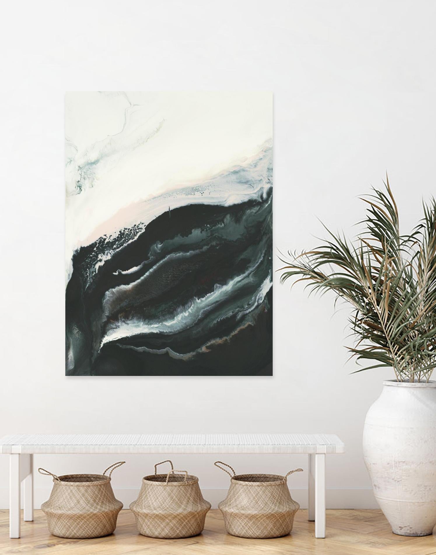 Of Flight by Corrie LaVelle on GIANT ART - greens fluid abstracts