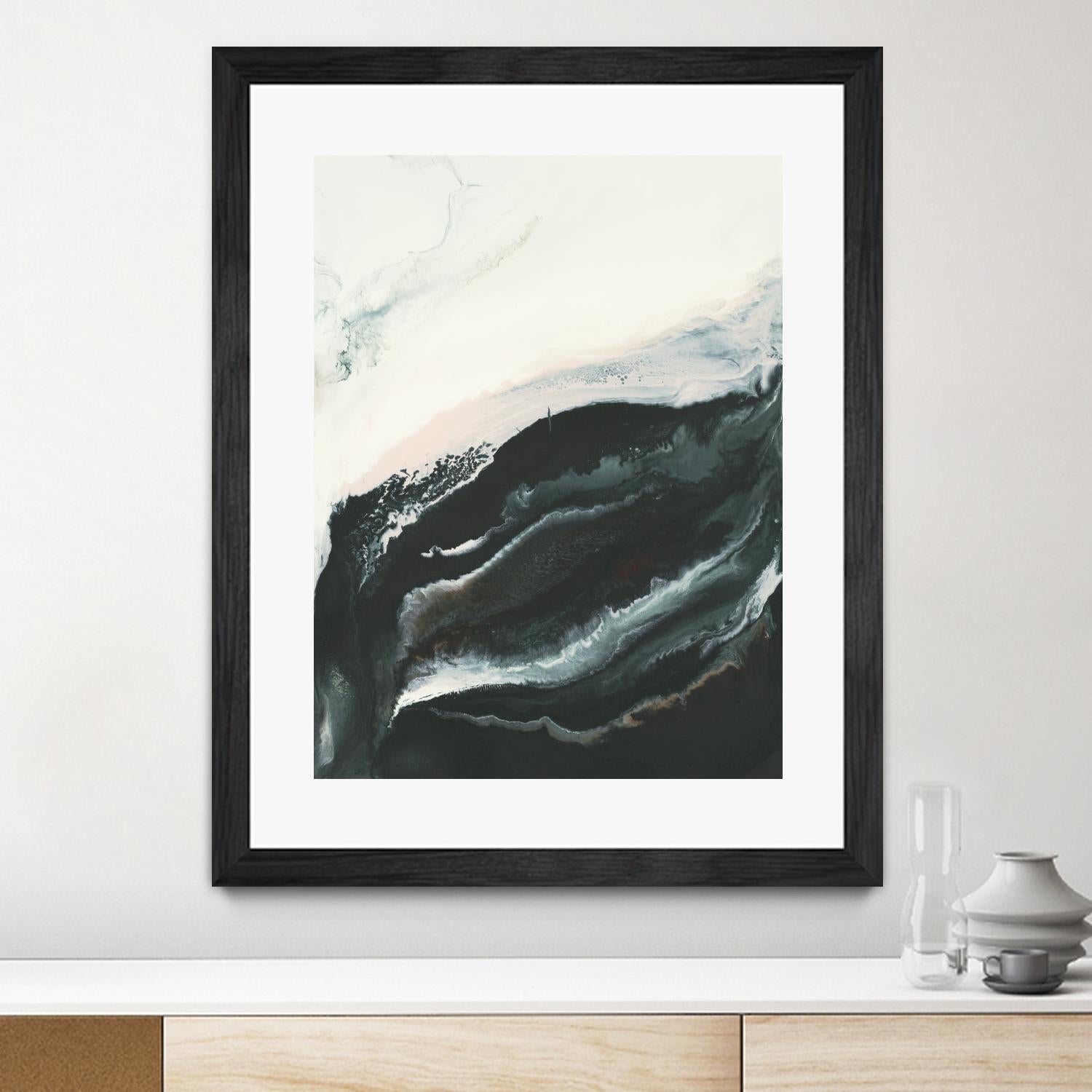 Of Flight by Corrie LaVelle on GIANT ART - greens fluid abstracts