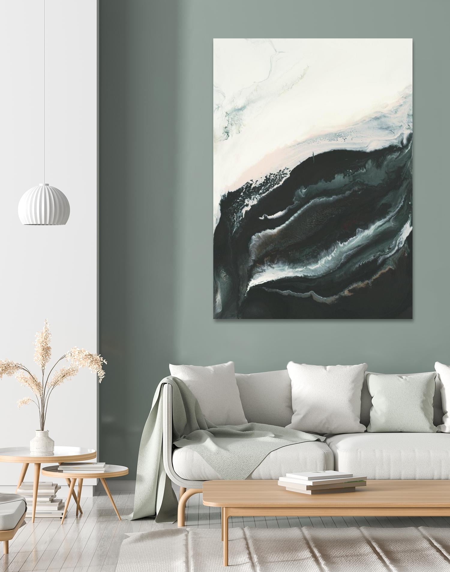 Of Flight by Corrie LaVelle on GIANT ART - greens fluid abstracts