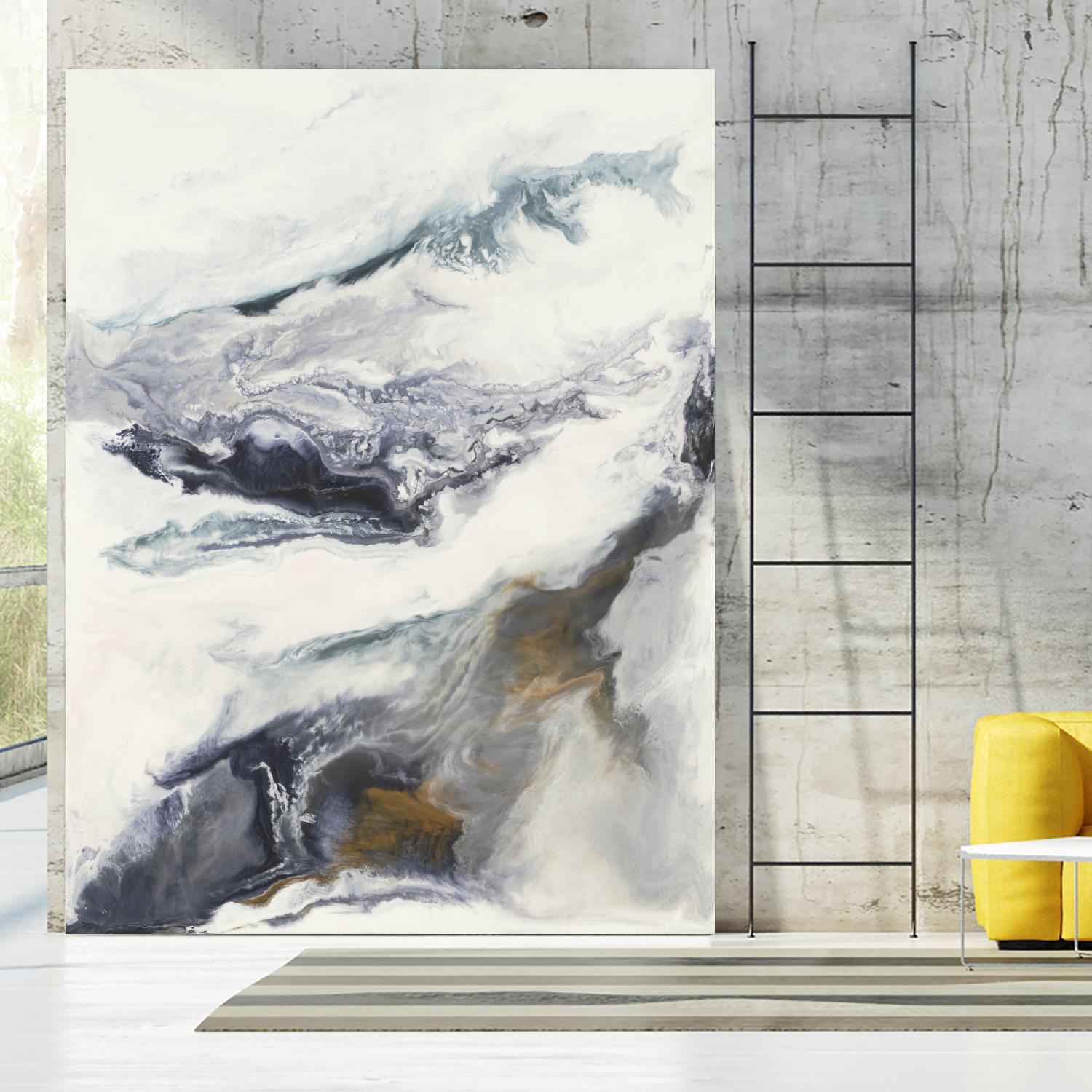 Expedite by Corrie LaVelle on GIANT ART - purples fluid abstracts