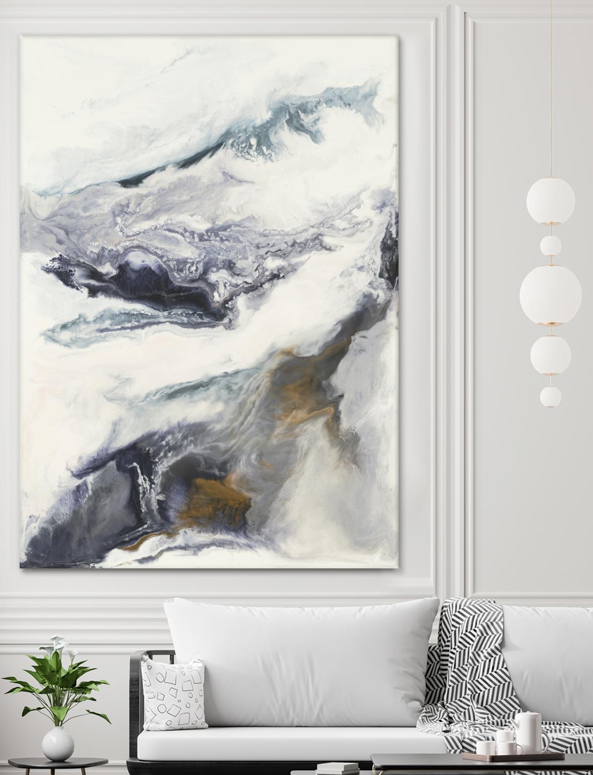 Expedite by Corrie LaVelle on GIANT ART - purples fluid abstracts