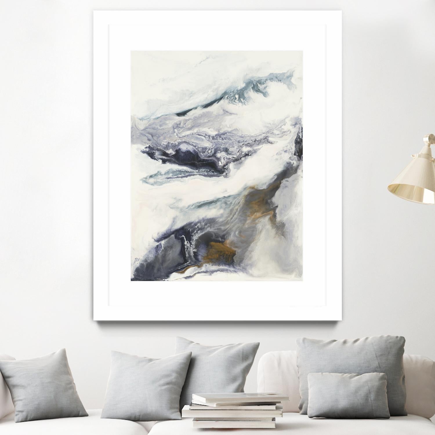 Expedite by Corrie LaVelle on GIANT ART - purples fluid abstracts