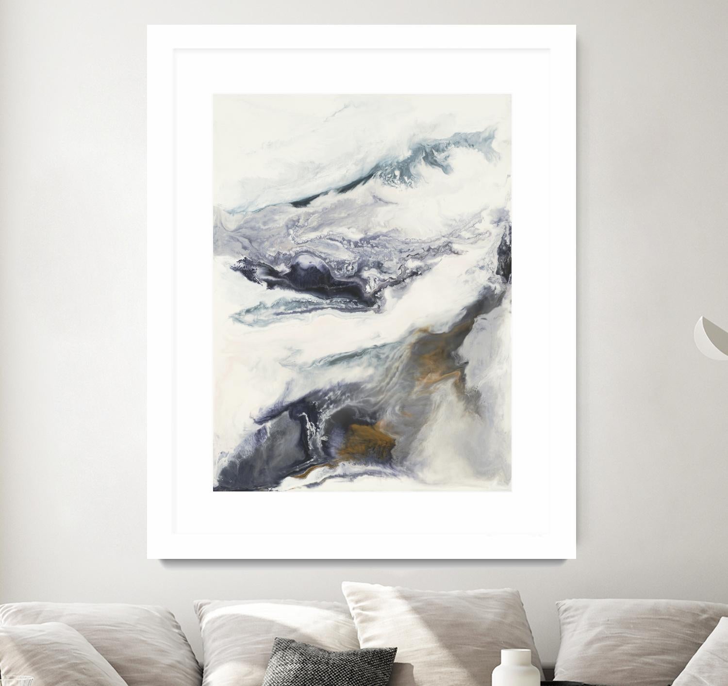 Expedite by Corrie LaVelle on GIANT ART - purples fluid abstracts