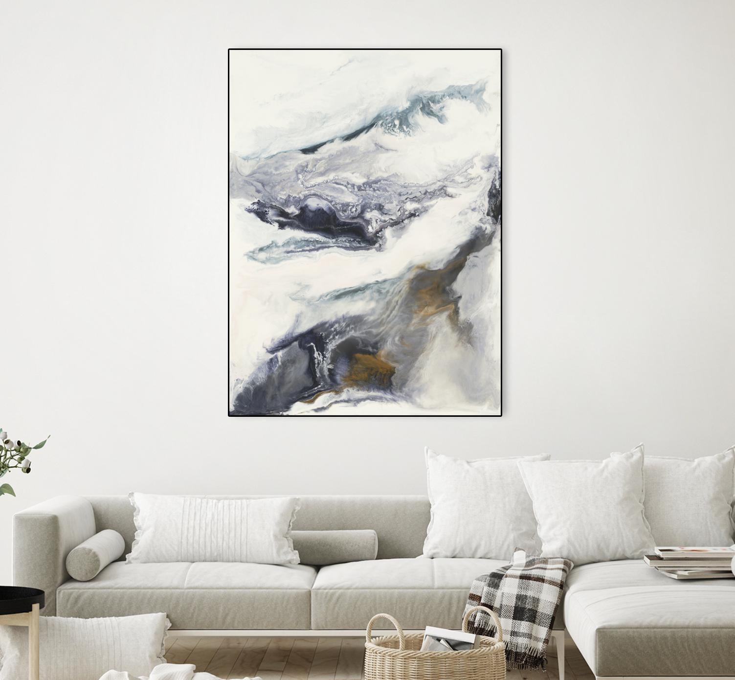 Expedite by Corrie LaVelle on GIANT ART - purples fluid abstracts