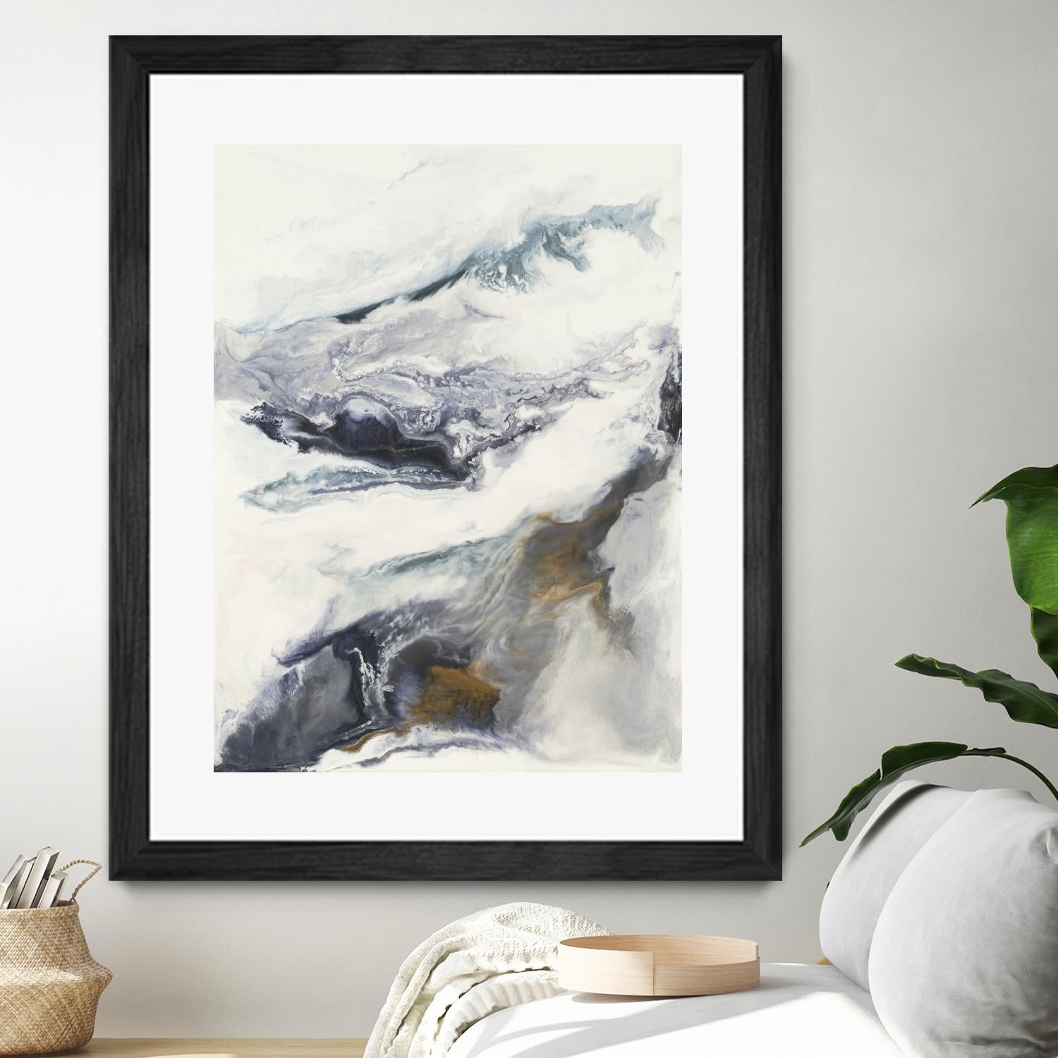 Expedite by Corrie LaVelle on GIANT ART - purples fluid abstracts