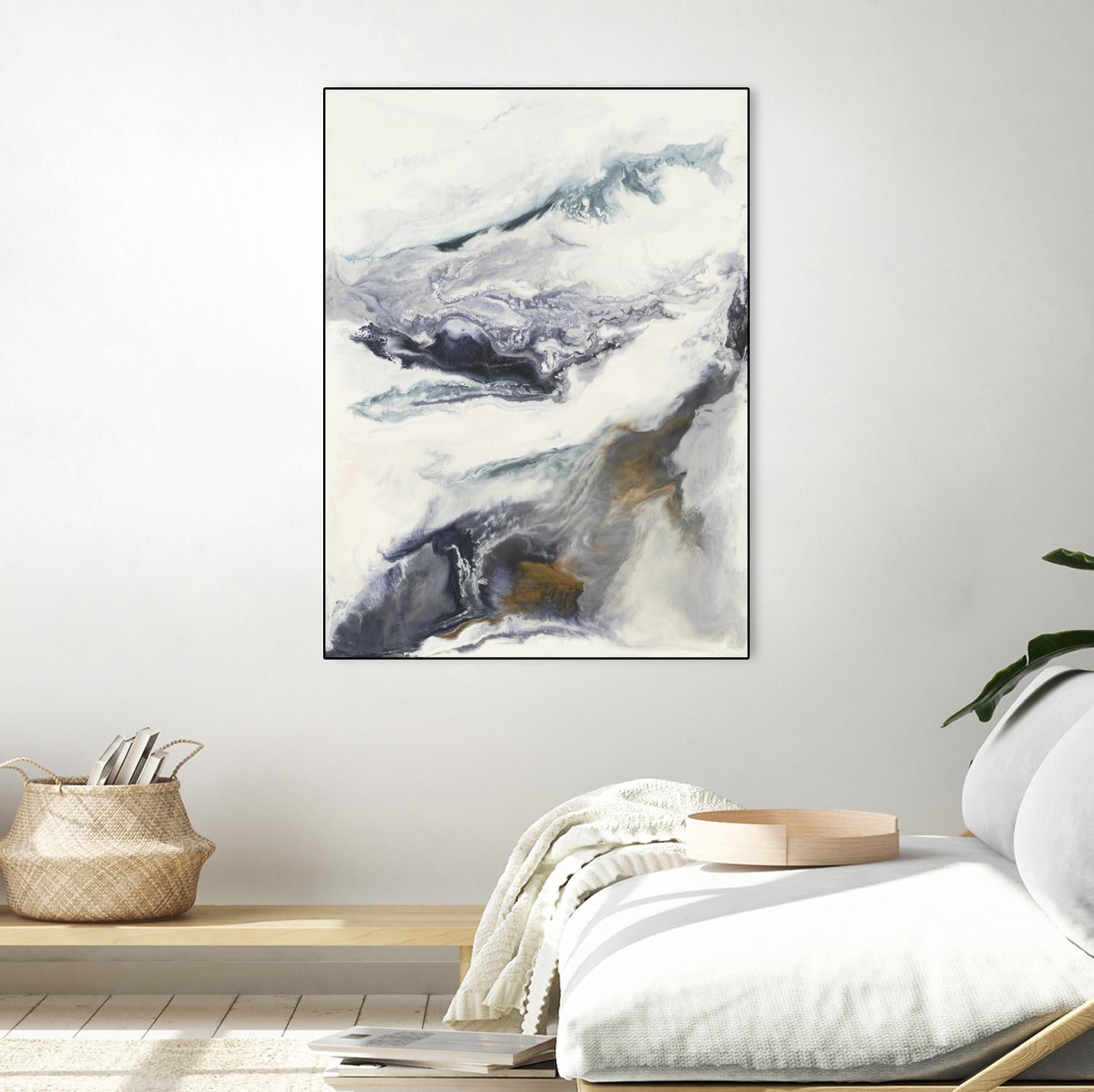 Expedite by Corrie LaVelle on GIANT ART - purples fluid abstracts