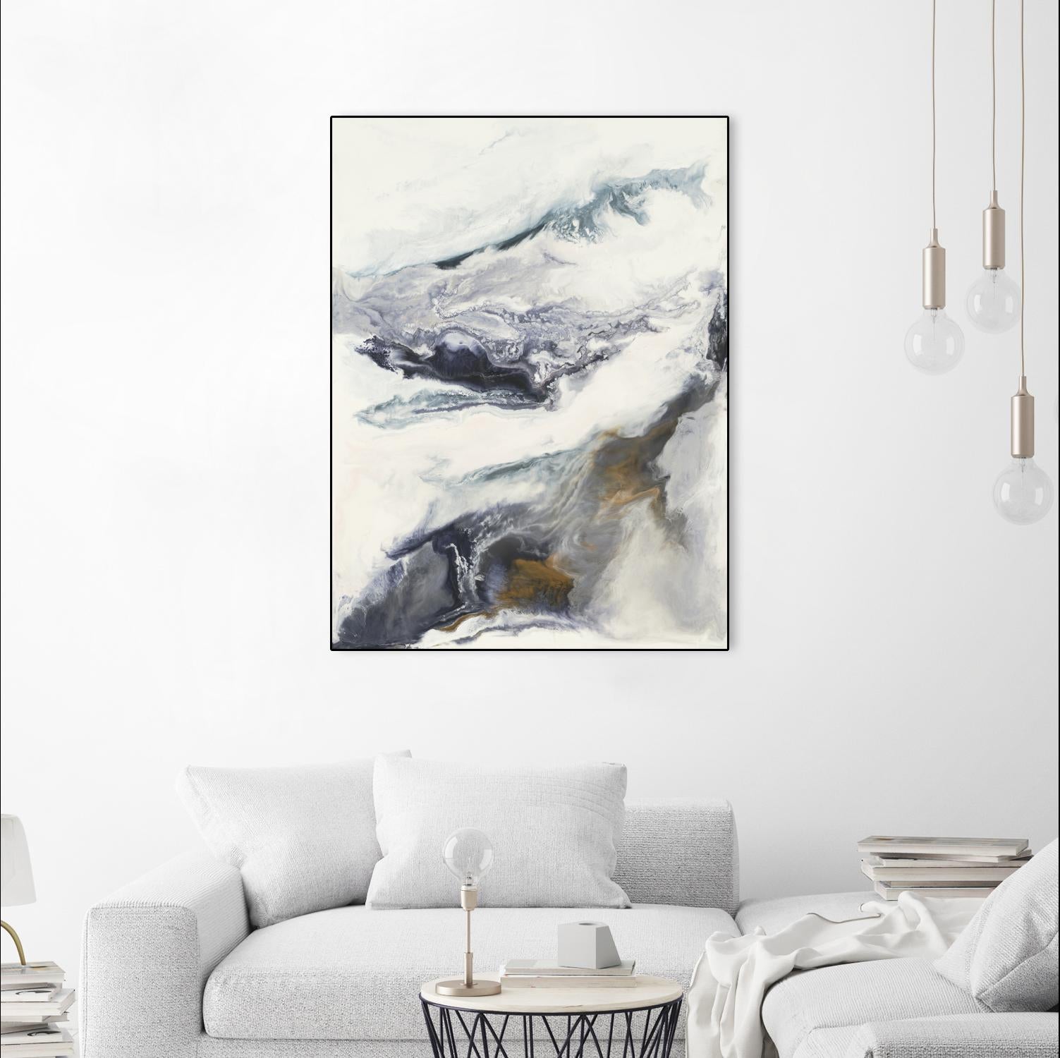 Expedite by Corrie LaVelle on GIANT ART - purples fluid abstracts