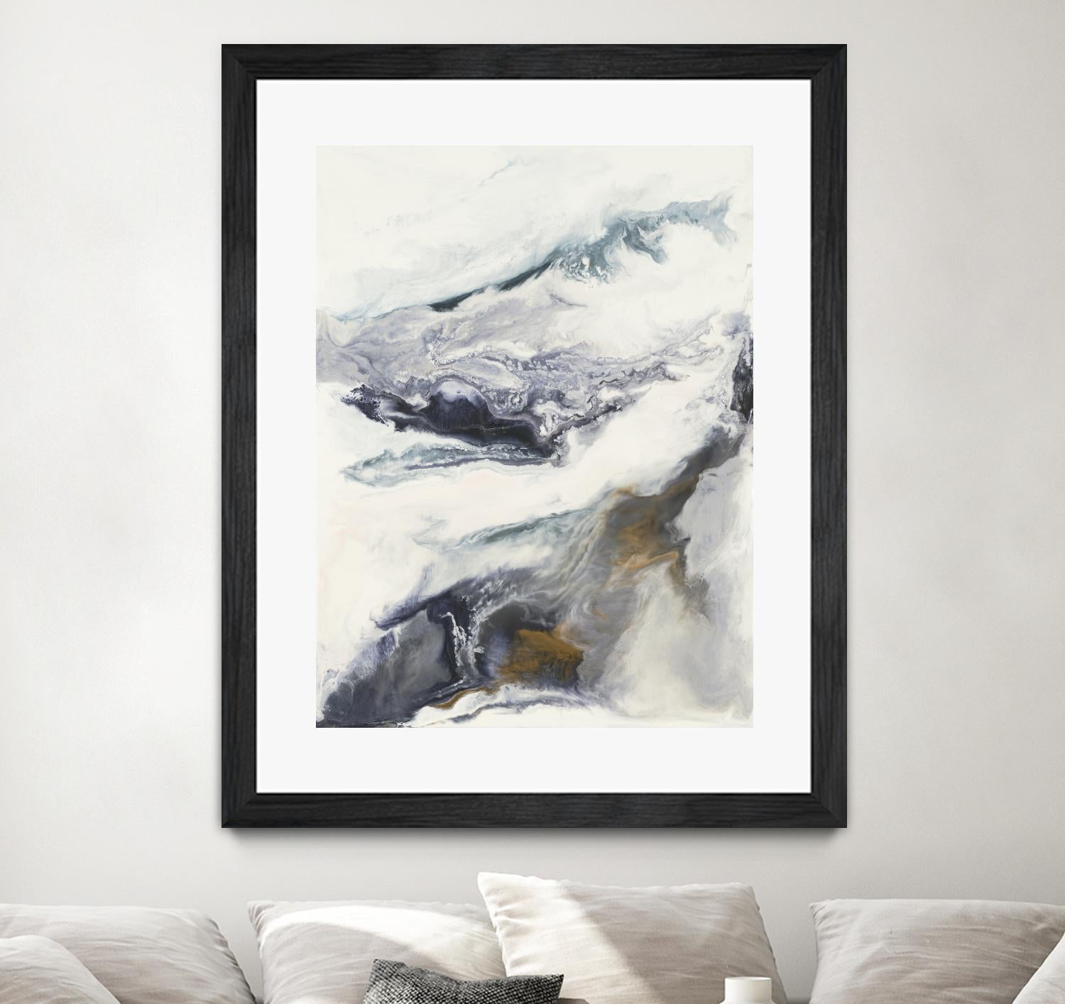 Expedite by Corrie LaVelle on GIANT ART - purples fluid abstracts