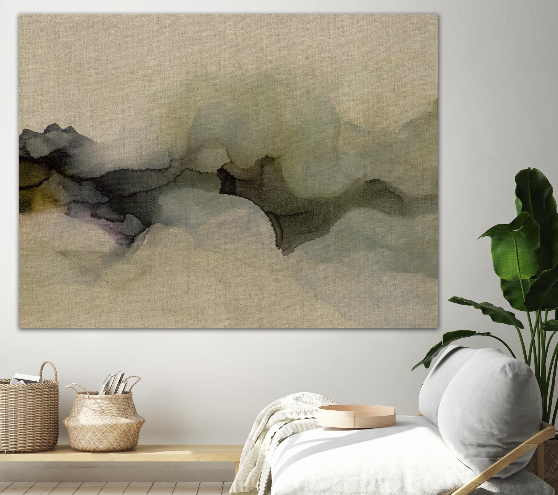 When It Rains It Pours by Kippi Leonard on GIANT ART - browns fluid abstracts