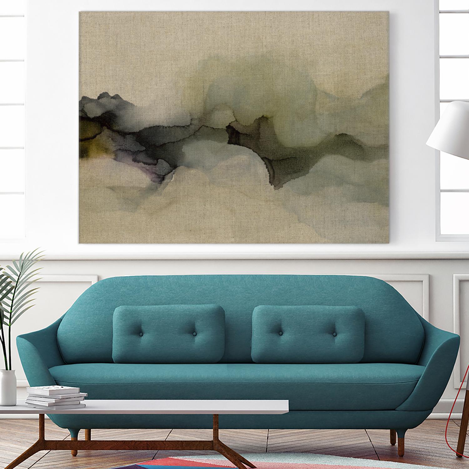 When It Rains It Pours by Kippi Leonard on GIANT ART - browns fluid abstracts