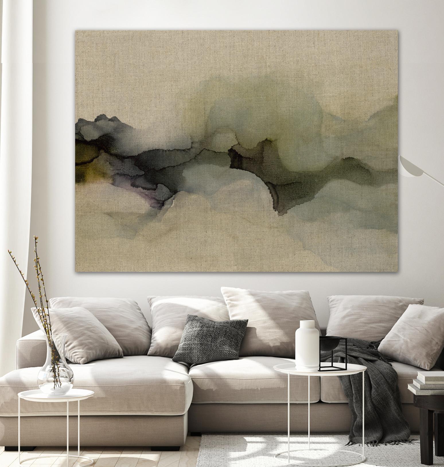 When It Rains It Pours by Kippi Leonard on GIANT ART - browns fluid abstracts